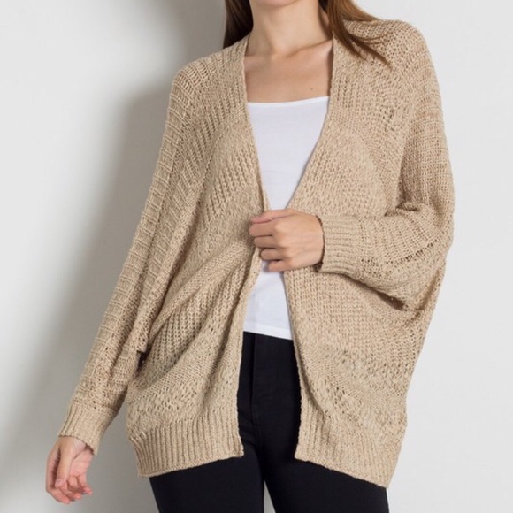 Sweaters - Last 1! New Cardigan Sweater Open Front Open Knit